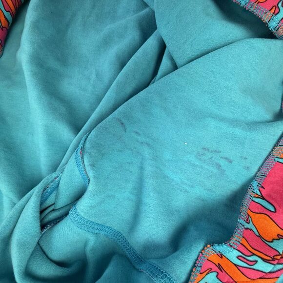 Ethika Abstract Camo Full Zip Hoodie Men XL Pink Orange Blue Full Zip Jacket - Picture 14 of 14